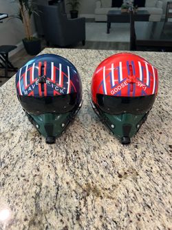 Top Gun Helmets Maverick and Goose