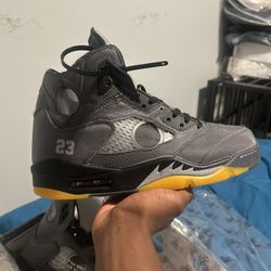 Off White Jordan 5s Size 11