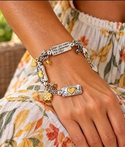 Vintage Brighton Remember your heart bracelet