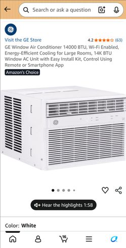 GE room air conditioner