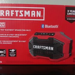 Craftsman BT Speaker 20V & 2 Craftsman Lithium Ion Battery's 