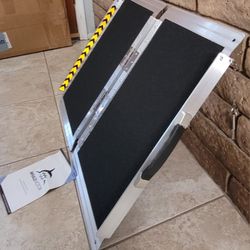 Portable Wheelchair Ramp 2FT, Anti-Slip