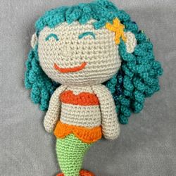 Handmade Stuffed Mermaid Doll