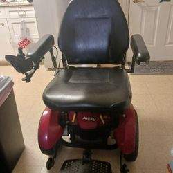 This Is A Jazzy Motorized Power Chair Red 425 Lb