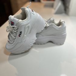 Womens Fila Disruptor Platform Wedge Size 5