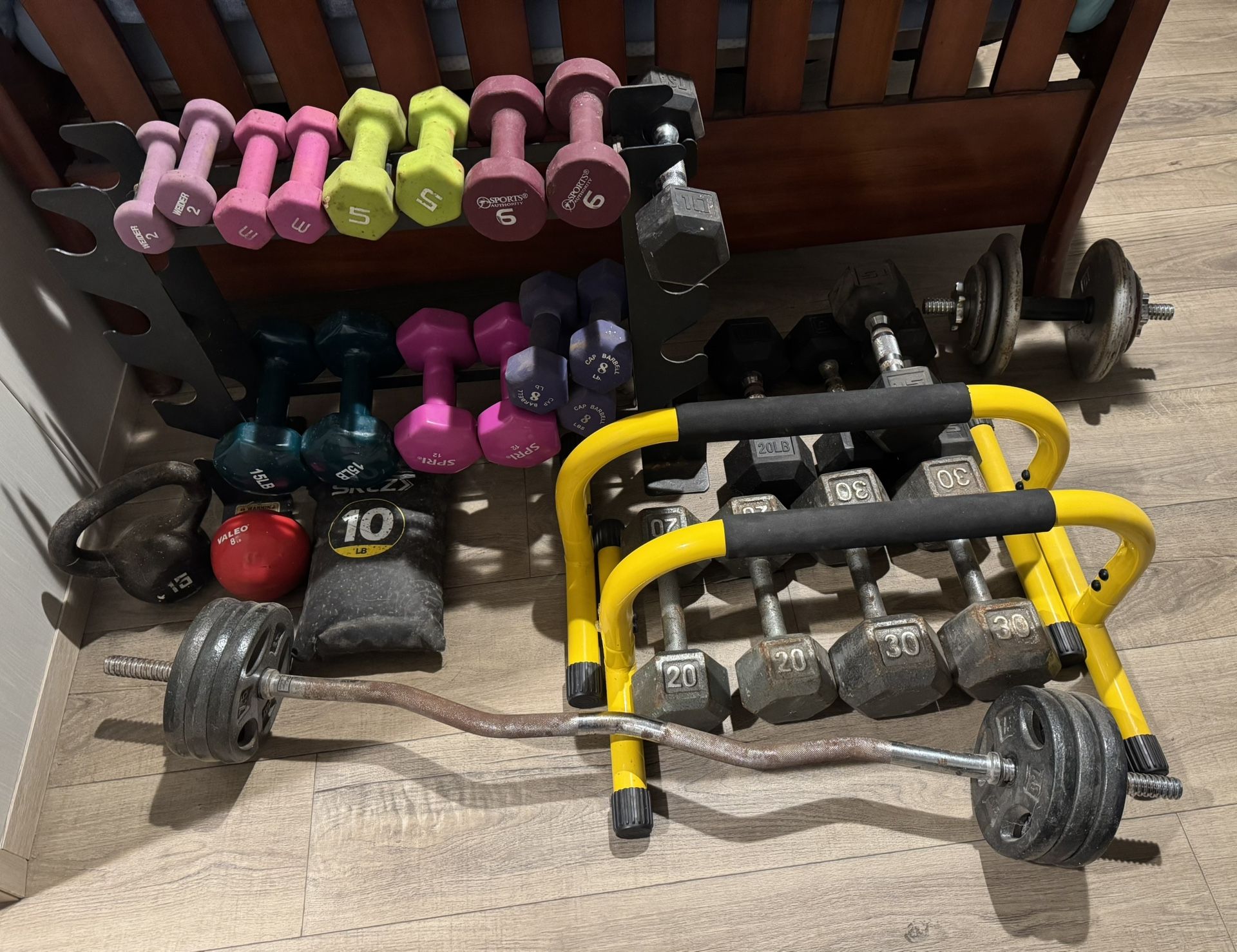 Dumbbells, Weights, Bars