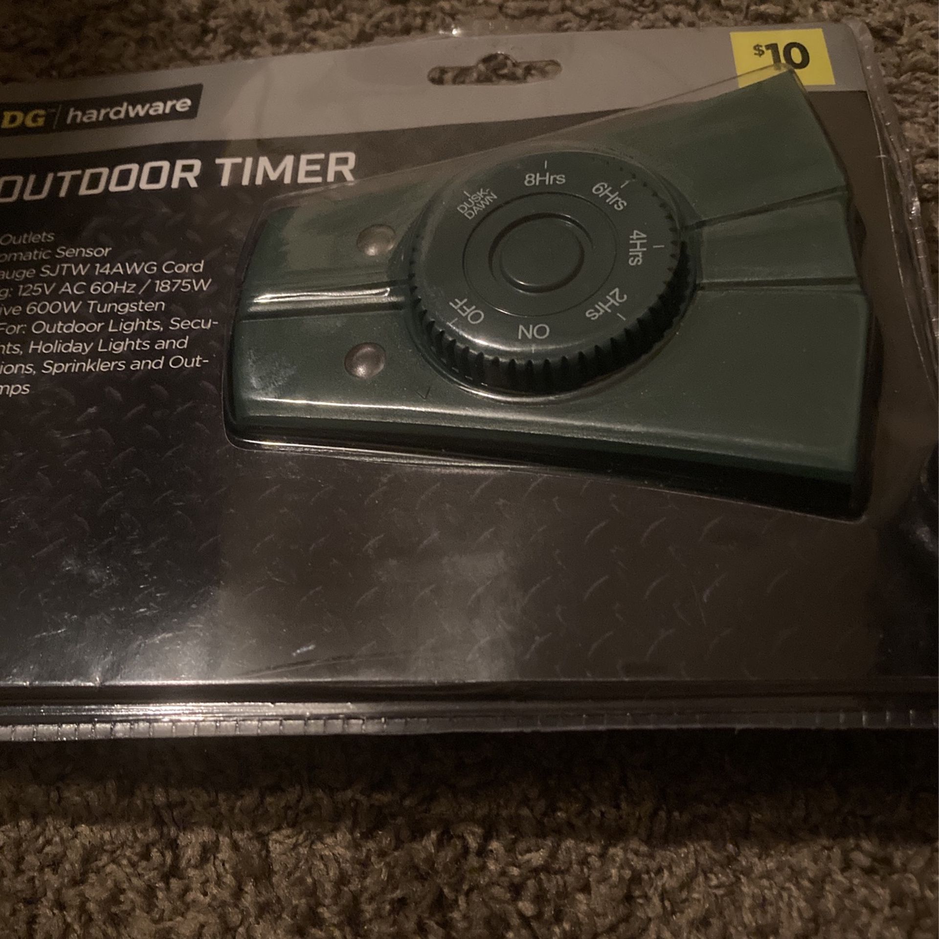 Brand New In Box Outdoor Timer Originally $10