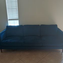 Blue VELVET sofa