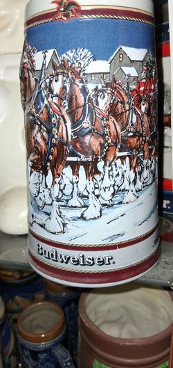 Budweise mugs.year late 90s. I have 6 different designs on the mugs
