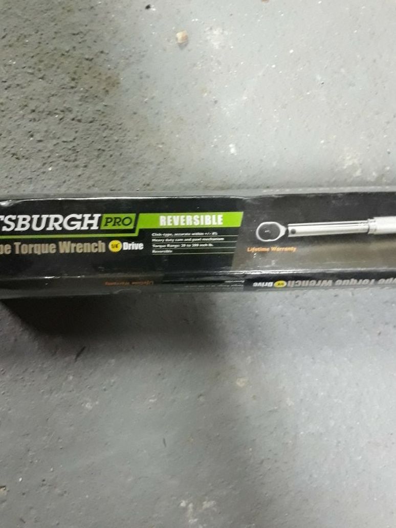 1/4" Drive Click Type Torque Wrench