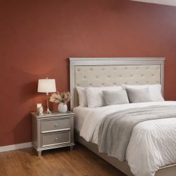 Raymour And Flannigan king Size Bed Frame And Night Stand 