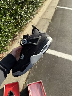 Jordan 4 Black Canvas 7Y
