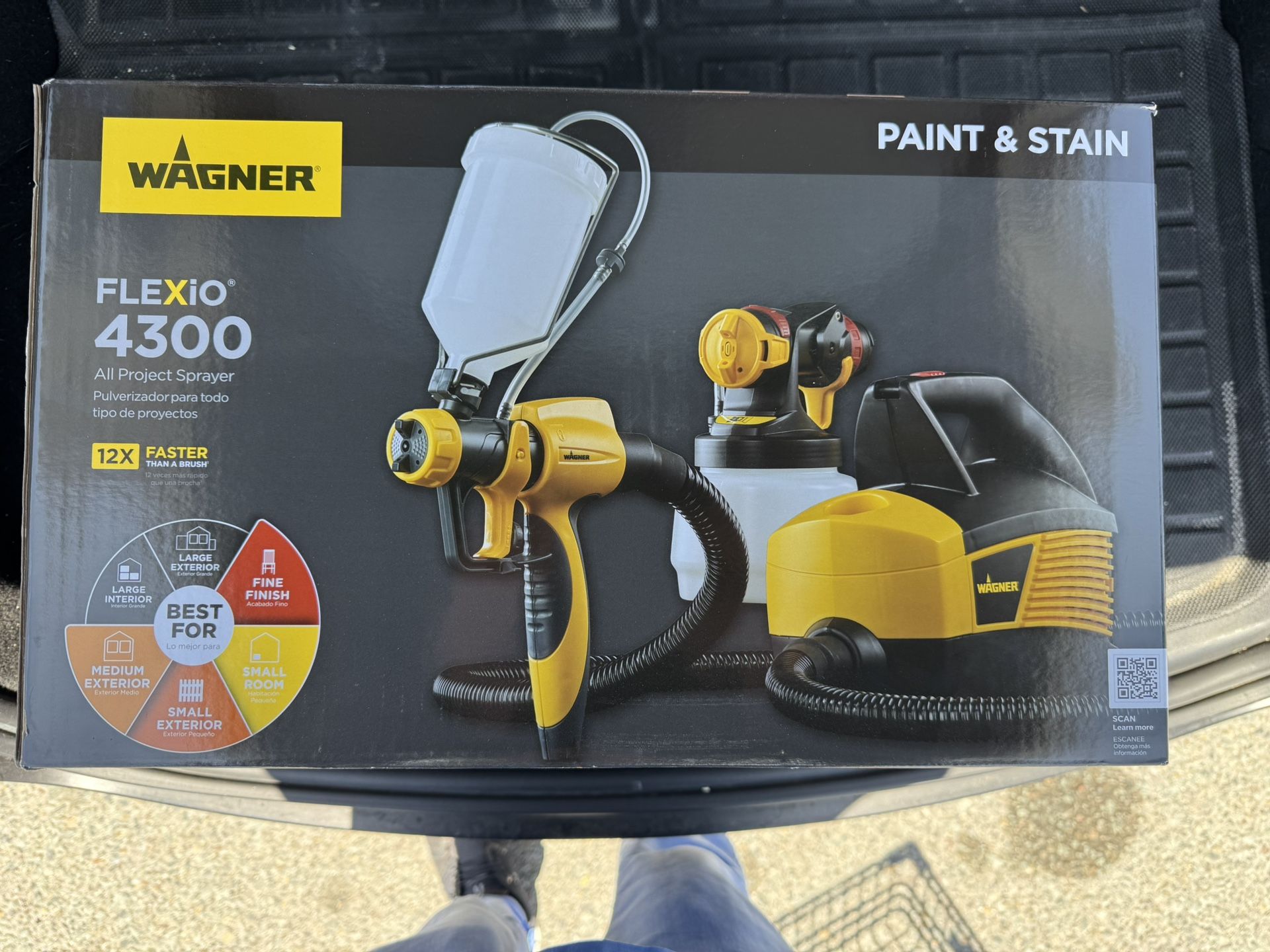 FLEXiO 4300 Gravity Feed Electric Stand HVLP Paint Sprayer