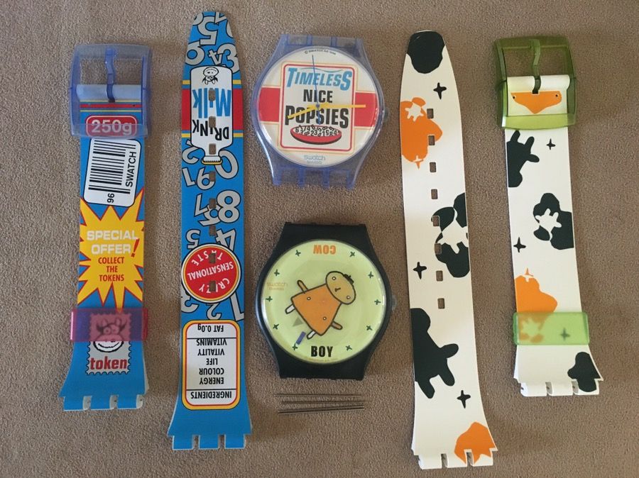 Vintage Swatch maxi giant wall clock watches