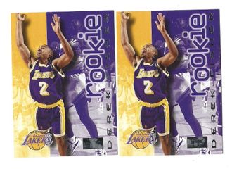 Derek Fisher Los Angeles Lakers Rookie Lot 