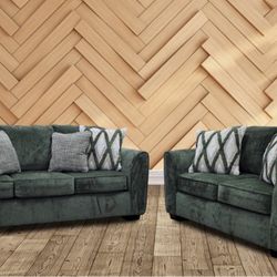 New Athena Basil Sofa And Loveseat!