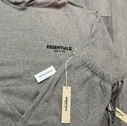 🔥 FOG ESSENTIALS OVERSIZED HOODIE – DARK OATMEAL – S