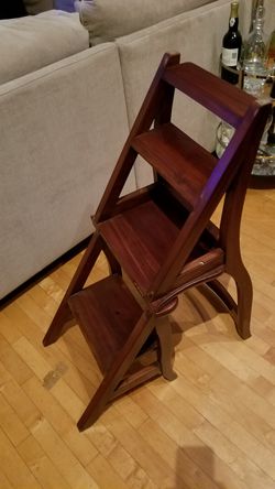 Vintage Metamorphic Step Ladder Stool. Vintage Kitchen Stool
