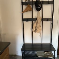 IKEA Coat Rack With Storage Bench
