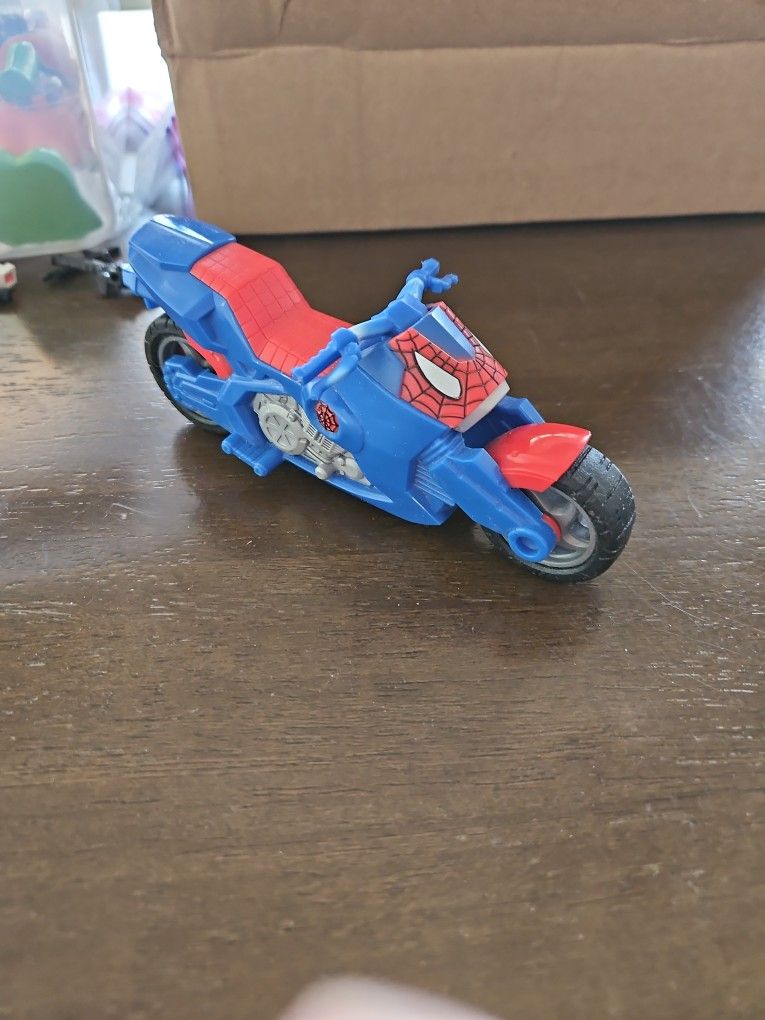 Hasbro Blue Spider-Man 6 " Motorcycle 2009