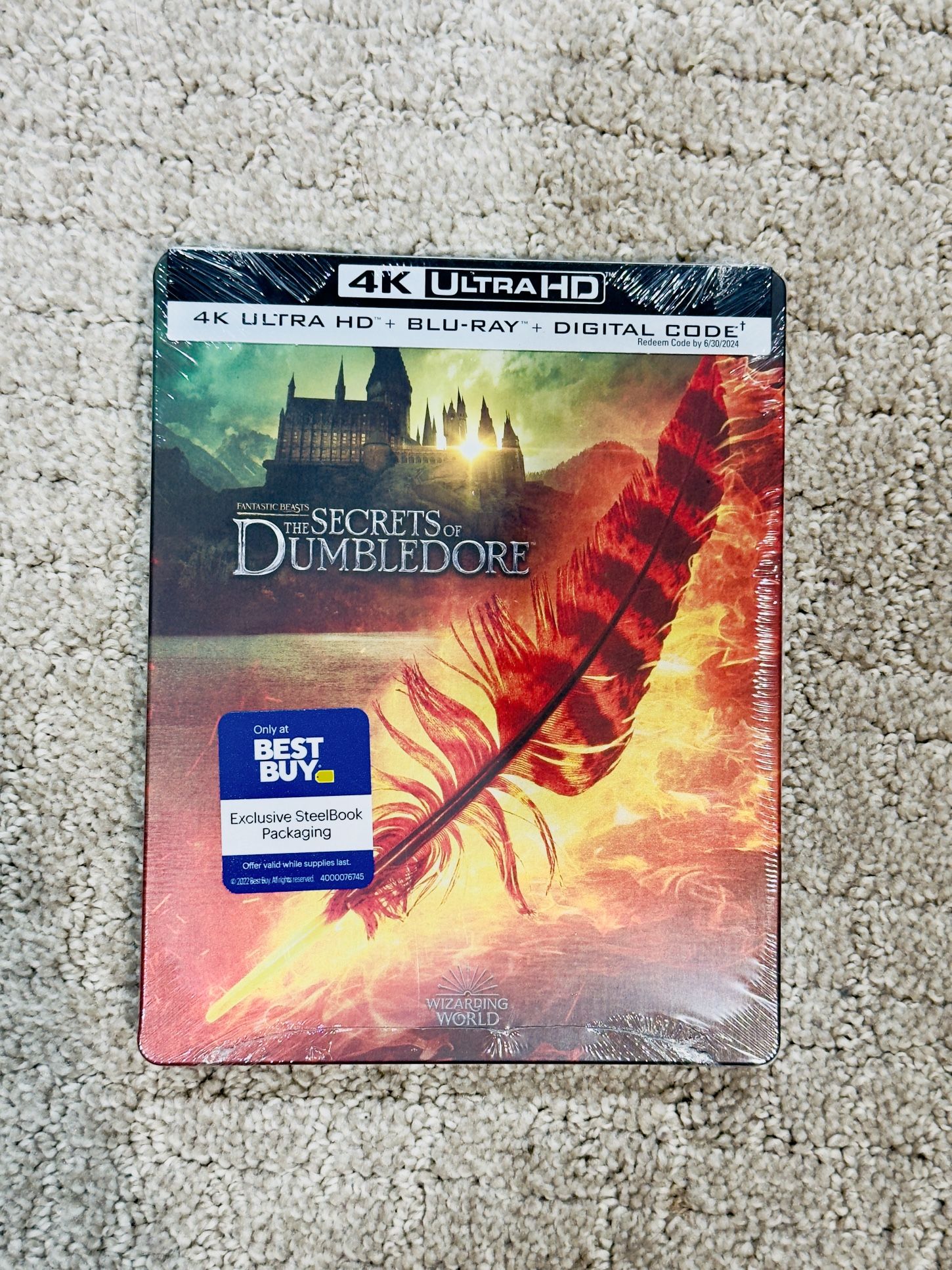 Fantastic Beasts: The Secrets of Dumbledore 4K Steelbook (NEW)