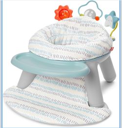 Skip Hop 2-in-1 Sit-up Activity Baby Chair, Silver Lining Cloud