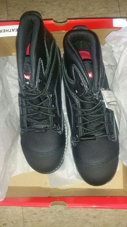 MEN'S WORK BOOTS STEEL TOE WATERPROOF SLIP ALL SIZE NEW