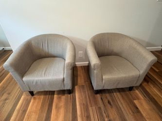 Upholstered sofa chairs (set of 2)
