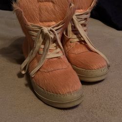 Pink Pony Fur Rick Owen Geobaskets