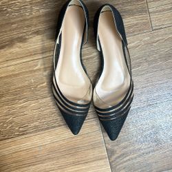 Black Flats Size 38