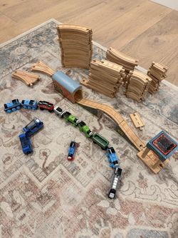 Wooden Train Set Toddlers