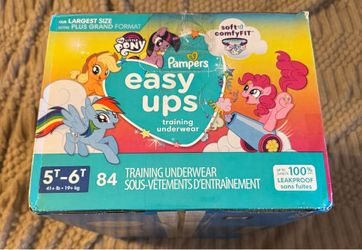 New Pampers My Little Pony Easy Ups Training Pants Potty Underwear Boys & Girls Size 5T-6T 84 Count