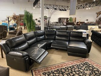 Leather Sectional With Recliners
