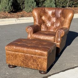 RH Chair And Ottoman 