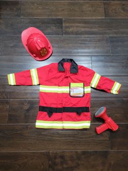 TODDLER Fireman Halloween Costume age 3-6