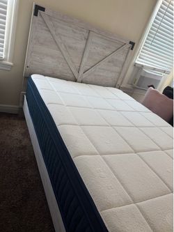 Complete Full Size Bed - Ashley Shawburn Platform Bed & Avenco Mattress
