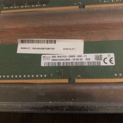 Two 8gb Pc4 Ram