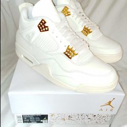 Nike Air Jordan 4 Gold size 10.5 M 12 W