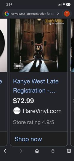 LOW PRICE MOVING- KANYE WEST LATE REGISTRATION NEW