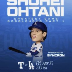 Pre Sale Ohtani Bobble head 4/10