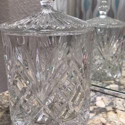 Vintage Lead Crystal Candy Jar with Lid