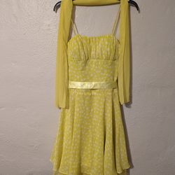Yellow Polka Dots Dress