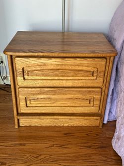 Oak nightstand