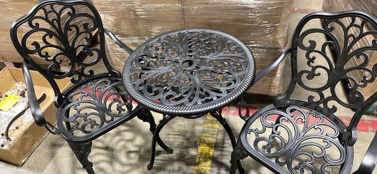 cast aluminum Bistro Set