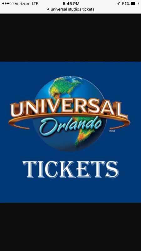 In need of 10 tickets for Universal Studios Orlando Florida for Tuesday September 19,2017