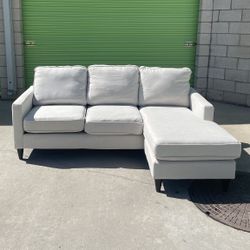 *Free Delivery* Gray Sectional Couch Sofa w/ Reversible Chaise