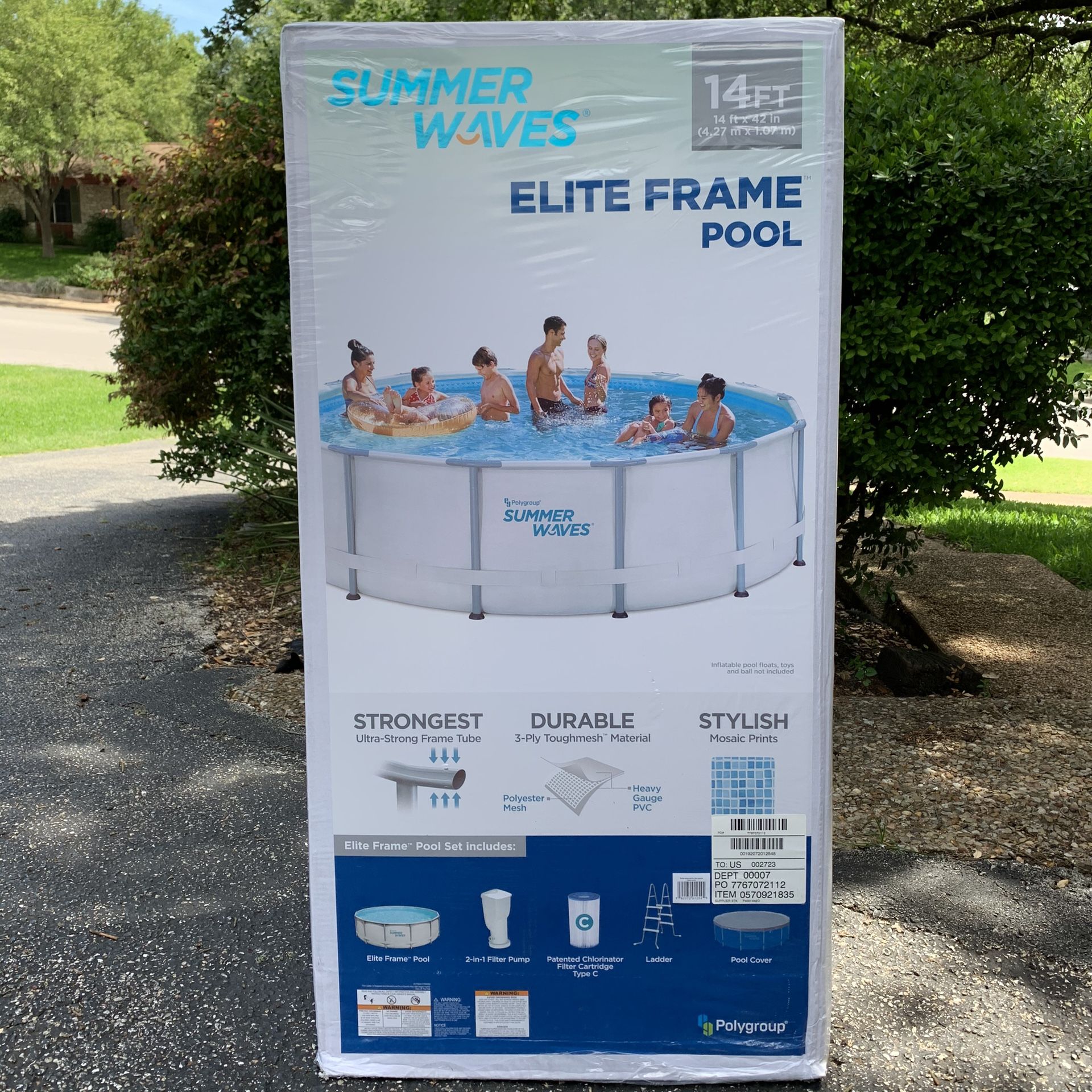 14 ft Summer Waves Elite Frame Pool