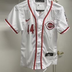 Youth Cincinnati Reds De La Cruz stitched jersey message for size availability 