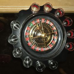 Roulette Drinking Game Set w/ 16 Shot Glasses – Party Game Open Box