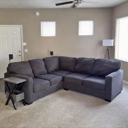 Dark Gray L-Shape 2pc Sectional Sofa from Ashley Furniture